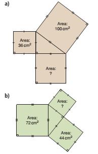 Ex. 4 Find the area of the indicated square Ex.