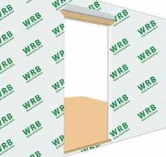 Integrating The Weather Resistive Barrier a) Apply Weather Resistive Barrier (WRB) to the exterior wall surface per manufacturers instructions.