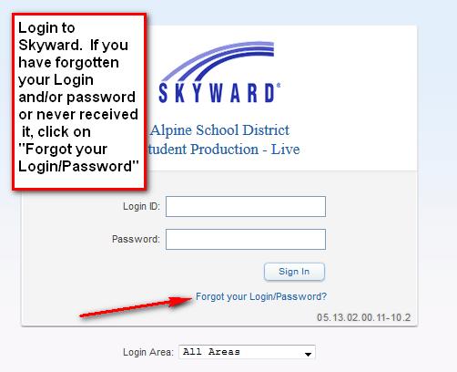 IF YOU HAVE FORGOTTEN YOUR LOGIN AND PASSWORD: CLICK ON Forgot my login and password.
