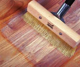 Apply the finish directly to the floor, working to spread the finish out and work it INTO the wood by applying firm pressure. Spread the finish thin. Work it into the wood. This takes some effort.