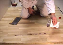 Application Steps Following the spread rate is extremely important. Measure the square footage of the room and figure out how much finish should be used for the first coat.