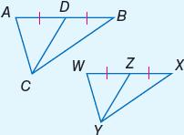corresponding sides. 4. Theorem 7.11: Triangle Angle Bisector: C. Examples: 1. fg 2.