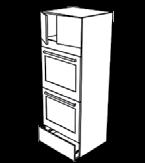 TALL CABINET CONFIGURATIONS - For Built-In Mirco/Oven Combination Cabinets are component based.