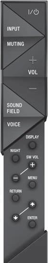 Operaţii de bază Ascultarea efectelor de sunet Pentru a configura un efect de sunet, apăsaţi în mod repetat unul dintre butoanele pentru efect de sunet de pe telecomandă pentru a selecta modul dorit