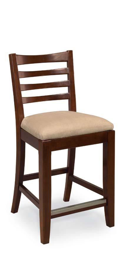 Counterstool-KD W18 D21 H40 Seat Height: 25, Seat Depth: 17¾