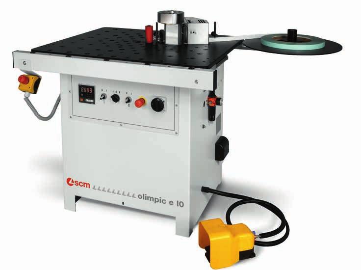 PERFORMANCE JUST LIKE A BIGGER EDGE BANDER Rapid glue heating system to be operating in the shortest possible time Stand-by