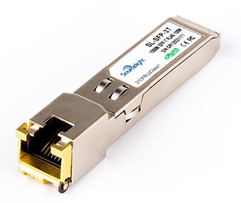 SFP Cooper 1000Base-T 100M SL-SFP-3T-XX Overview Sourcelight SL-SFP-3T-XX Copper Small Form Pluggable (SFP) transceiver is high performance, cost effective module compliant with the Gigabit Ethernet