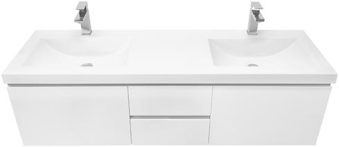 The integrated basin allows for plenty of benchtop storage in addition to the cabinet and drawer storage.