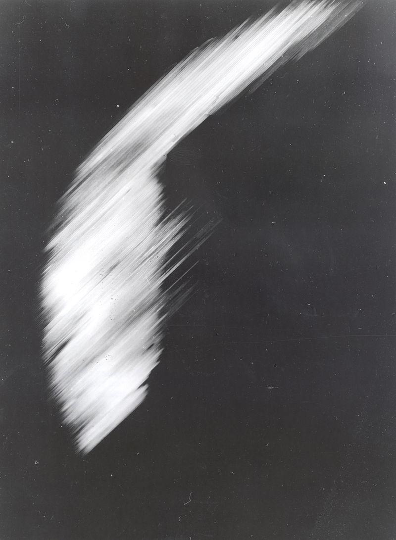 The first images taken from space were on sub- orbital flights. A V2 launched on Oct. 24 th, 1946 took one image ever 1.5 seconds.