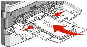 Încărcarea hârtiei și a suporturilor de imprimare speciale 37 Încărcaţi hârtia cu antet cu sigla în sus şi cu marginea superioară orientată spre intrarea în