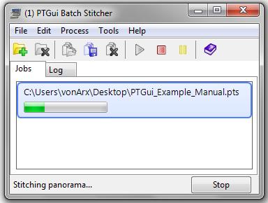 pts) you want to stitch; batch stitching initiates automatically Don t stitch images if you intend to work on your