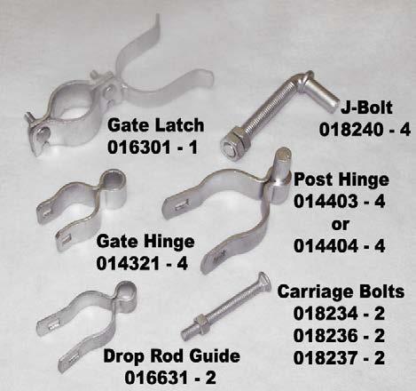 DOUBLE DRIVE GATE SET Double drive gate sets include a package of all necessary parts to install a double drive gate.