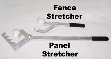 FENCE STRETCHER AND PANEL STRETCHER Stretchers designed for 2 3/8 and 2 7/8 tubing.