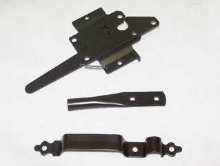 80 10 UNIVERSAL WOOD GATE LATCH Latch assembly kit comes with everything needed to install latch on wood fence.