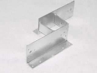 DOUBLE WOOD ADAPTER 14 gauge brackets used when double-sided fence is required.