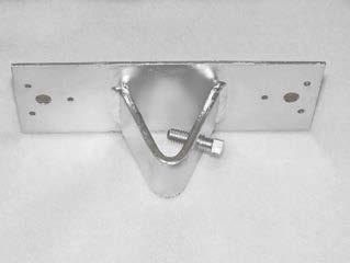 T-POST LINE WOOD ADAPTER 14 gauge pressed steel bracket designed to hold rails when building