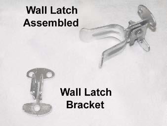 16 250 WALL LATCH BRACKET & WALL LATCH ASSEMBLED 12 gauge flat bracket designed for 1 3/8 fork