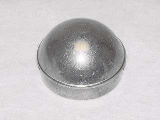 DIE CAST ALUMINUM FITTINGS: ALUMINUM DOME CAP Cast aluminum caps for sealing pipe to prevent corrosion. 041101 1 3/8 Aluminum Dome Cap 0.