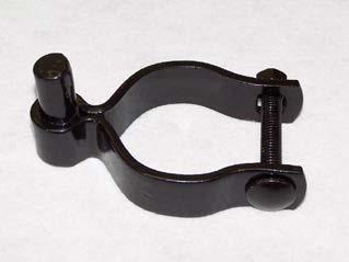 47 100 BLACK POWDER COATED POST HINGE Male fitting that attaches to gatepost, and when used with female gate hinge,