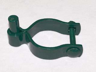 47 100 GREEN POWDER COATED POST HINGE Male fitting that attaches to gatepost, and when used with female gate hinge,