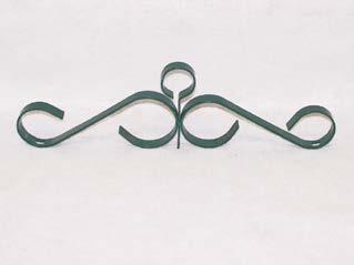 GREEN POWDER COATED GATE SCROLL Gate scrolls are decorative fittings that attach to top rails of