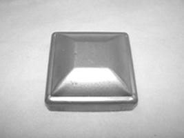 SQUARE DOME CAP Square dome caps (also called square post caps) fit atop a square post usually to prevent water from corroding inner post and for decorative purposes. Part# Description Weight Pc. Per.