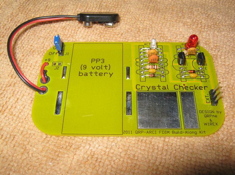 QRPme Crystal Checker Kit Featured in FDIM 2011 Build-Along This crystal checker circuit was first presented in a workshop given by WA3OPY, AC5UR & W1REX a few years ago at the 4 States QRP Club