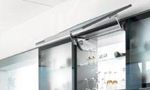 AVENTOS HF Bi-fold lift system Ideal for high, bi-fold fronts in wall cabinets Low upward