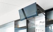 system Ideal for large, one-part fronts in wall cabinets The lift system pivots over the