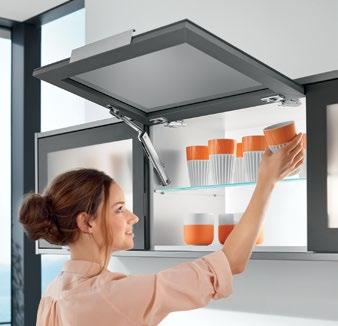 Proven Blum quality The lift mechanism with a robust spring