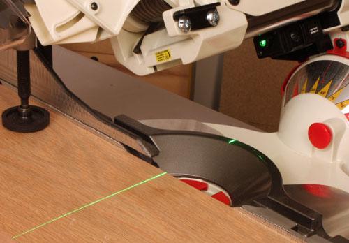 Green XACTA Laser The JET 10 Sliding Dual Bevel Compound Miter Saw is equipped with our patented Green XACTA Laser.
