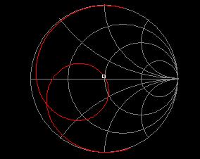 6.1.5.1 Simulation The simulation shows the arrangement of the matching circuit plus its smith chart Fig 9.