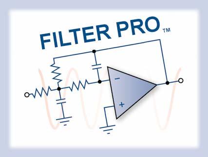 Filter Pro Software Filter synthesis tool for designing Multi-section filter Low-pass Filter High-pass active filter Supports