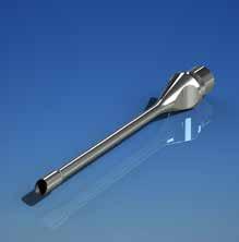 7 Phaco tips REF 12318 REF 12319 19G 30 bent ultrasonic tip made of titanium, fits to all standard Phaco handpieces PSU key incision: 2,6-2,8 mm 19G 30 ultrasonic tip made of titanium, fits to all
