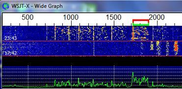 Amplitude Time What do JT-65 Signals Look Like WSJT-X software: Messages alternate between stations