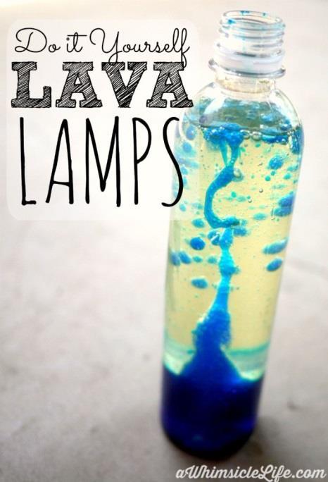 The following is just an example. You have to find a similar activity. An example - You can make lava lamps with salt. Fill the glass with 3/4 cup water.