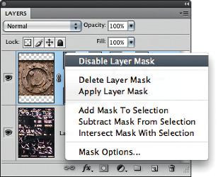 O A-click to add a layer mask filled with black, where the contents are all hidden.