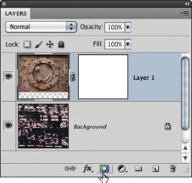 display a full image view of the mask (see Step 1 opposite). If you OS AS-click the layer mask icon, the layer mask is displayed as a quick mask type transparent overlay (see Step 2 opposite).