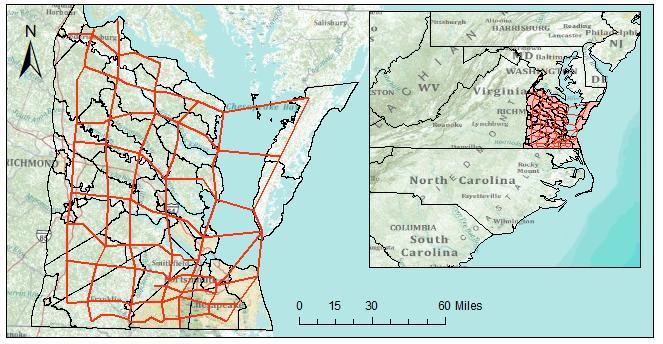 1.1 Background Data used in this tutorial are part of a USGS report describing the hydrogeologic units of the Coastal Plain in Virginia (http://pubs.usgs.gov/pp/2006/1731/).