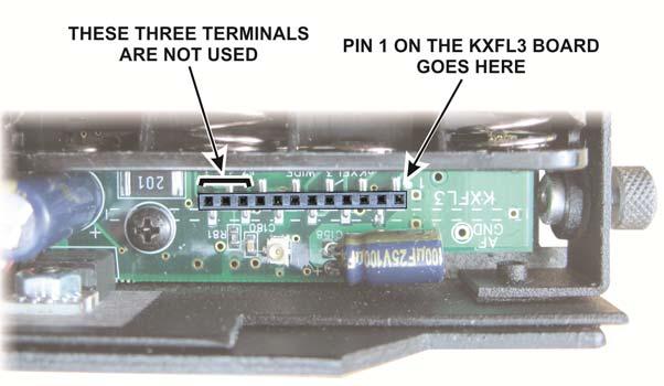 Installation Procedure Disconnect all cables attached to the KX3 and remove the KXPD3 paddles if installed.
