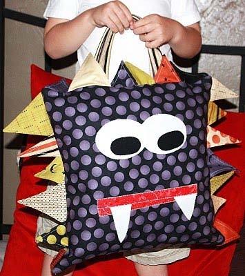 Original Recipe Monster Pillow by Tiffany Jenkins Hello again! I just love creating things for my little boys and this Monster Pillow has been the biggest hit so far. We love Monsters in our house!