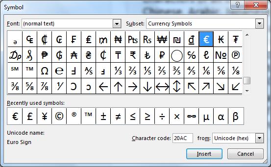 Unicode Unicode is the new standard for representing the characters of all the languages of the world, including Chinese, Arabic, Japanese and Greek characters.