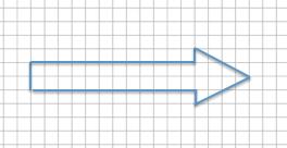 Example 2 Create a scale drawing of the arrow below using a scale factor of 150%.
