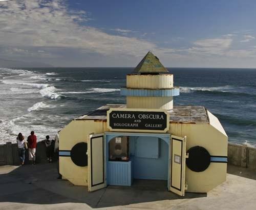 During the Victorian era many seaside resorts had a camera obscura which was usually set up in a small octagonal