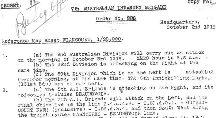 Barrier Miner Broken Hill 28/4/17 A W M has a file ID number 2DRL/0416 of documents titled Harry R (Lieutenant, MM, 25th Bn b: 1893 d: 1918) c 1931 'After the attack on GIRD Trench and the MAZE he