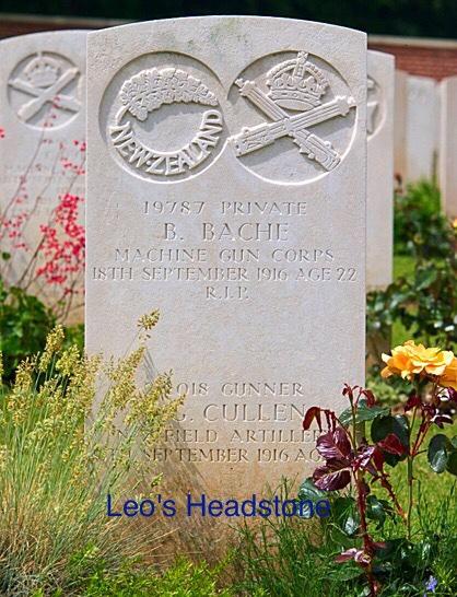 He is buried at the Heilly Station Cemetery, Mericourt-l'Abbe, Somme, France. His grave reference is IV. D. 15.