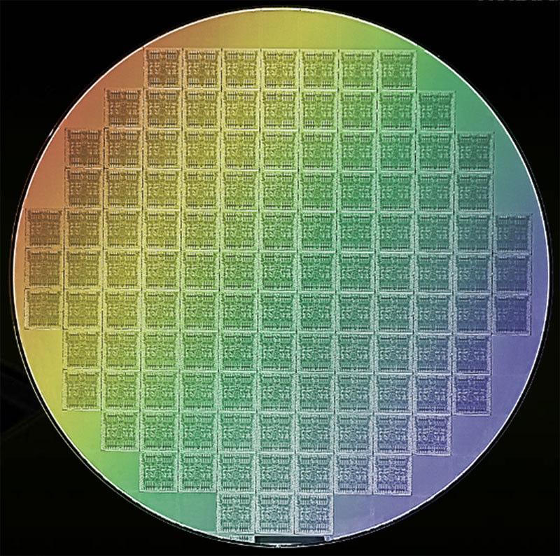 The components are made by a series of depositions (photolithography) on a single substrate.