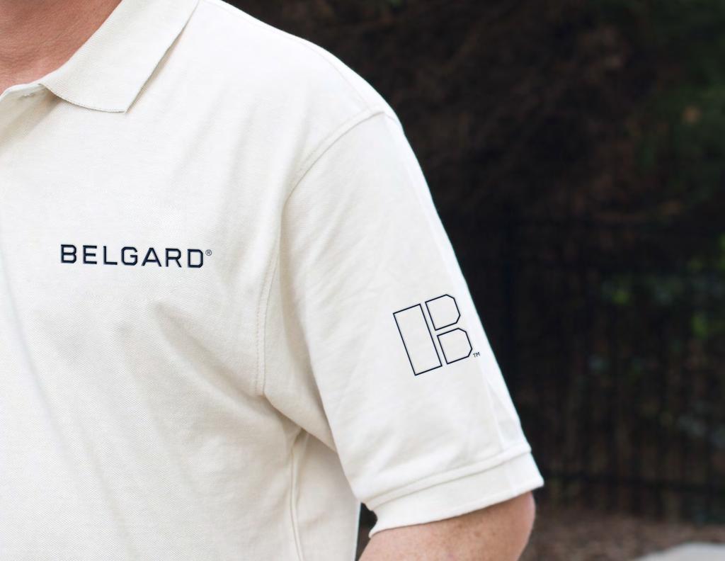 THE BELGARD B SYMBOL The logo symbol is such a strong design element that it can be separated from the wordmark to create a more dynamic visual presence on a