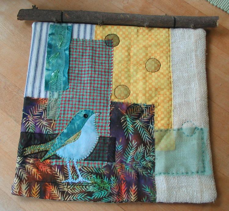 Create an easy bird-themed Art Quilt