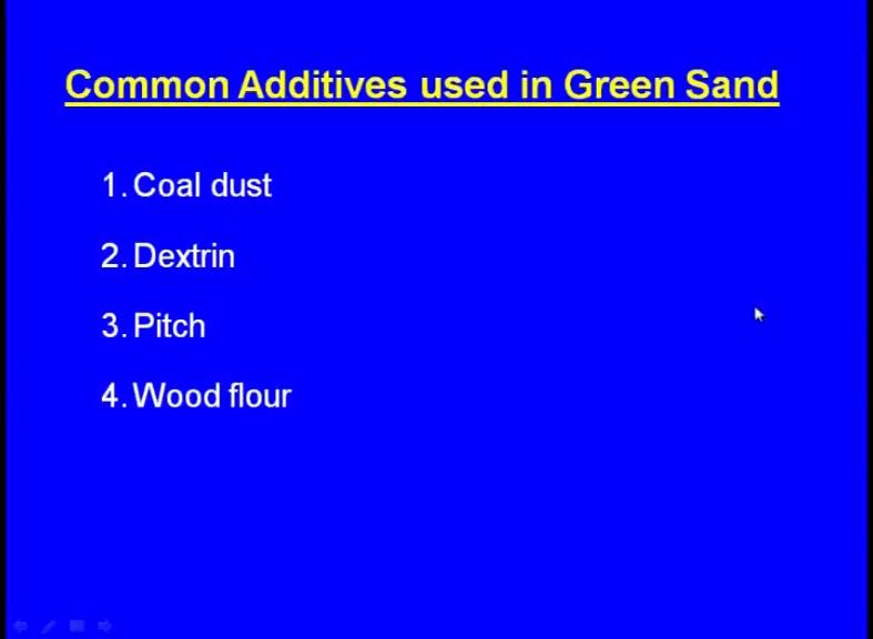 So, how to achieve these? By the addition of additives like coal dust, wood flour etcetera in the moulding sand.
